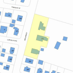 272 Waltham St, Newton, MA 02465 plot plan