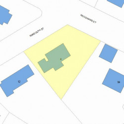 4 Randolph St, Newton, MA 02461 plot plan