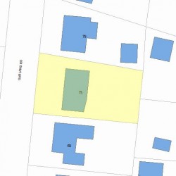 75 Garland Rd, Newton, MA 02459 plot plan