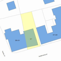 327 Watertown St, Newton, MA 02458 plot plan