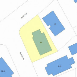 6 Cotter Rd, Newton, MA 02468 plot plan