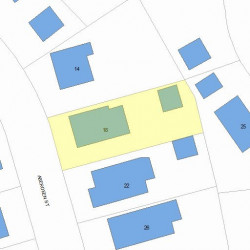 18 Aberdeen St, Newton, MA 02461 plot plan