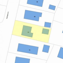 64 Freeman St, Newton, MA 02466 plot plan