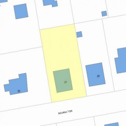 27 Indiana Ter, Newton, MA 02464 plot plan