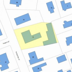 18 Thornton St, Newton, MA 02458 plot plan