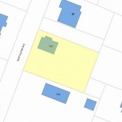 104 Beethoven Ave, Newton, MA 02468 plot plan