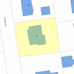 32 Leonard Ave, Newton, MA 02465 plot plan