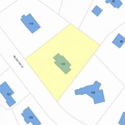 126 Valentine St, Newton, MA 02465 plot plan