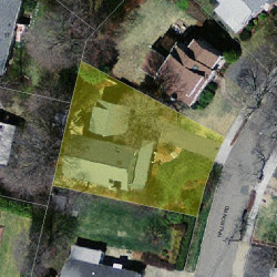 19 Hallron Rd, Newton, MA 02462 aerial view
