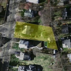 288 Parker St, Newton, MA 02459 aerial view