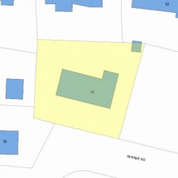 15 Parker Rd, Newton, MA 02459 plot plan