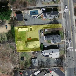 393 Lexington St, Newton, MA 02466 aerial view