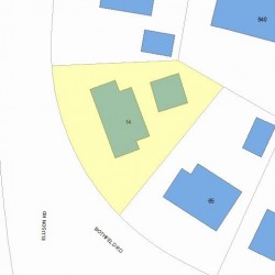 14 Ellison Rd, Newton, MA 02459 plot plan