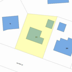 301 Homer St, Newton, MA 02459 plot plan