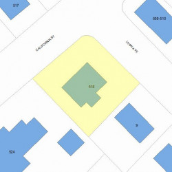 518 California St, Newton, MA 02460 plot plan