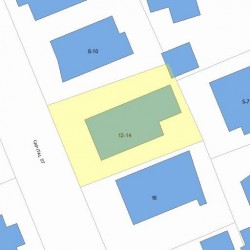 14 Capital St, Newton, MA 02458 plot plan