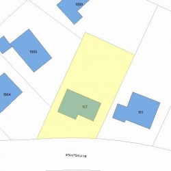 157 Stanton Ave, Newton, MA 02466 plot plan