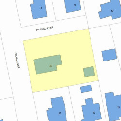 20 Columbus St, Newton, MA 02461 plot plan