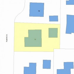 11 Elmore St, Newton, MA 02459 plot plan