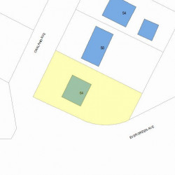 64 Oakland Ave, Newton, MA 02466 plot plan