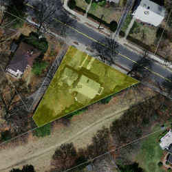 128 Woodward St, Newton, MA 02461 aerial view