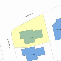 2 Harrington St, Newton, MA 02460 plot plan