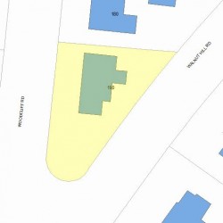 190 Woodcliff Rd, Newton, MA 02461 plot plan