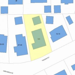 6 Vincent St, Newton, MA 02465 plot plan