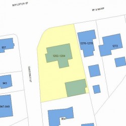 1282 Boylston St, Newton, MA 02464 plot plan