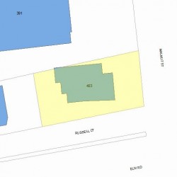 403 Walnut St, Newton, MA 02460 plot plan