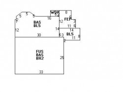 16 Brentwood Ave, Newton, MA 02459 floor plan