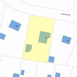 143 Neshobe Rd, Newton, MA 02468 plot plan