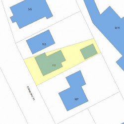 111 Edinboro St, Newton, MA 02460 plot plan