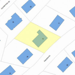 19 Sherrin Rd, Newton, MA 02462 plot plan