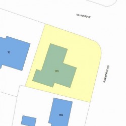 165 Albemarle Rd, Newton, MA 02460 plot plan