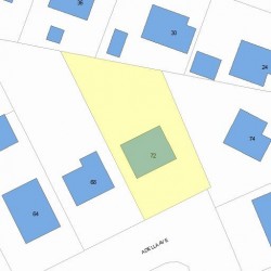 72 Adella Ave, Newton, MA 02465 plot plan