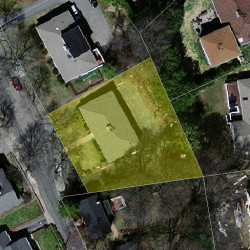 24 Troy Ln, Newton, MA 02468 aerial view