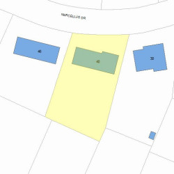 40 Marcellus Dr, Newton, MA 02459 plot plan