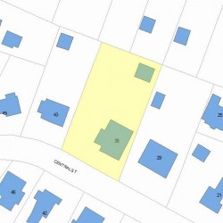 35 Central St, Newton, MA 02466 plot plan