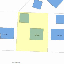 707 Boylston St, Newton, MA 02459 plot plan