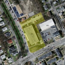687 Watertown St, Newton, MA 02460 aerial view