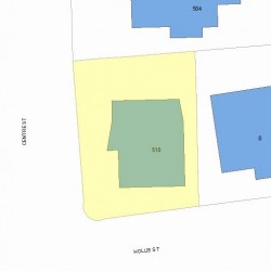 510 Centre St, Newton, MA 02458 plot plan