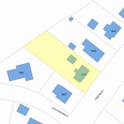 1453 Centre St, Newton, MA 02459 plot plan