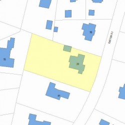 29 Exeter St, Newton, MA 02465 plot plan