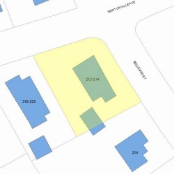 212 Newtonville Ave, Newton, MA 02458 plot plan