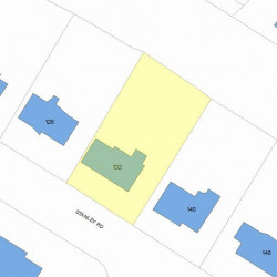132 Stanley Rd, Newton, MA 02468 plot plan