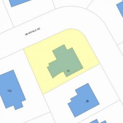 25 Westfield Rd, Newton, MA 02465 plot plan