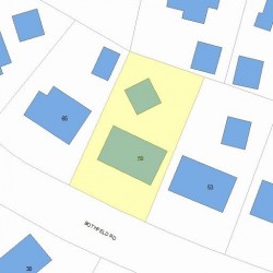 59 Bothfeld Rd, Newton, MA 02459 plot plan