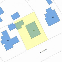 575 Watertown St, Newton, MA 02460 plot plan