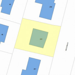 245 Waltham St, Newton, MA 02465 plot plan